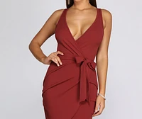 Wrapped Beauty Mini Dress