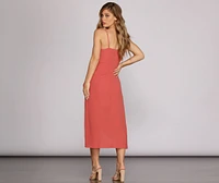 Ladies Who Brunch Wrap Midi Dress