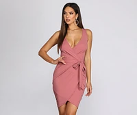 Wrapped Beauty Mini Dress