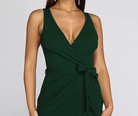 Wrapped Beauty Mini Dress