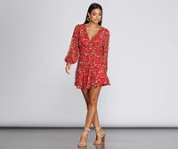 Flowy Floral Mini Dress
