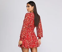 Flowy Floral Mini Dress