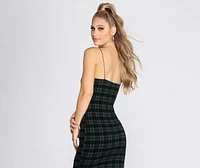 She's A Plaid Girl Mini Dress
