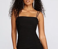 Ruched Hour Mini Dress