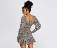 Flow On Chiffon Mini Dress