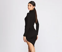 Chic With An Edge Sweater Dress