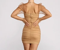 Everyone's Sweetheart Puff Sleeve Mini Dress