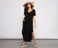 A Casual-Chic Moment Maxi Dress
