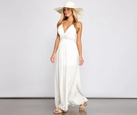 Stylish Girl Summer Crochet Maxi Dress