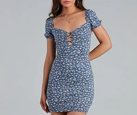 Summer Romance Ditsy Floral Mini Dress