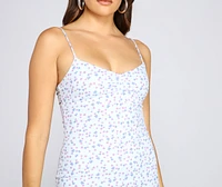 So Dreamy Ditsy Floral Mini Dress