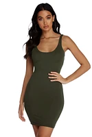 Basic Scoop Mini Dress