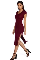 Basic Midi Shirt Dress