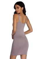 Basic Scoop Mini Dress
