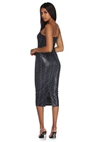 Snake Bite Midi Dress