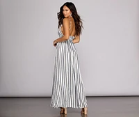 Set Sail Striped Maxi Dress