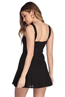 Flirty Linen Mini Dress
