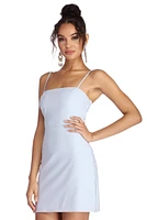 Cute As A Button Mini Dress