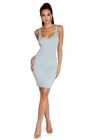 Basic Scoop Mini Dress