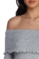 Cutie Cable Knit Mini Dress