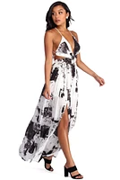 Artist's Muse Chiffon Maxi Dress
