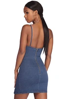 Summertime Fine Jean Mini Dress