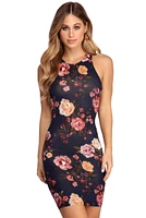 Raining Flowers Mini Dress