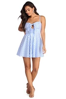 Sassy Stripes Skater Dress