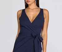 Wrapped Beauty Mini Dress