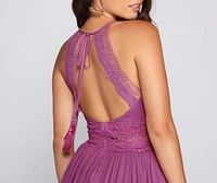 Stylish Girl Summer Crochet Maxi Dress