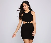 Keep It Trendy Cutout Mini Dress