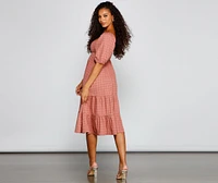 Sweet Beauty A-Line Midi Dress