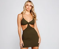 Absolute Bombshell Cutout Mini Dress