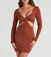 On Top Of The Trends Cutout Mini Dress