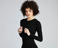Sporty Babe Hooded Mini Dress