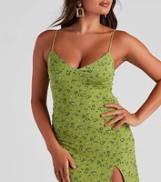 Flirty Floral V-Neck Mini Dress