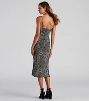 Call of The Wild Midi Slit Dress