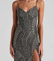 Call of The Wild Midi Slit Dress