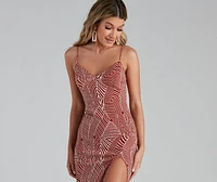 Call of The Wild Midi Slit Dress