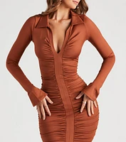 Timeless Trend Collared Mini Dress