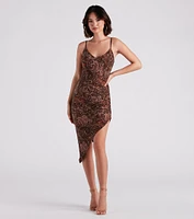 Paisley Babe V-Neck Midi Dress