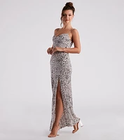 Fiercely Stylish Leopard Print Maxi Dress