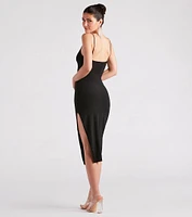 Effortless Romance V-Neck Midi Dress
