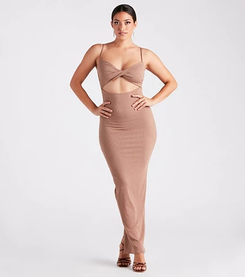 Casual Sultry Vibes Cutout Maxi Dress