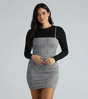 Check It Out Gingham Plaid Mini Dress