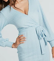 All Things Cute Cable Knit Sweater Dress