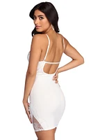 A Touch Of Lace Mini Dress