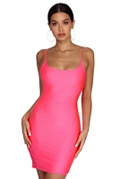 Curves Ahead Neon Mini Dress