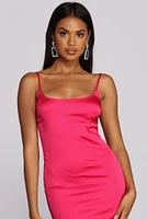 Sassy Satin Mini Dress