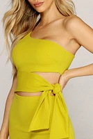 Don't Waist My Tie Mini Dress